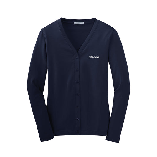 Ladies Port Authority Modern Stretch Cotton Cardigan