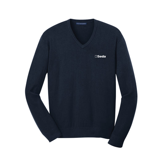 Men's Port Authority Long Sleeve V-Neck Sweater